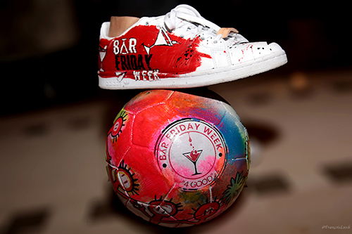 Stan Smith by Margot del Coco et ballon ArtfootX© by Fred Clopet