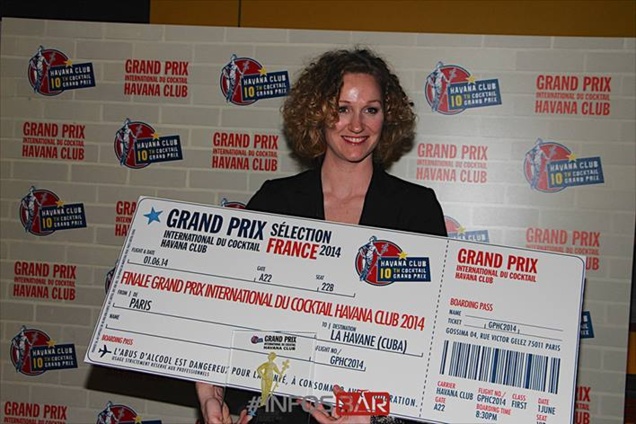 Christina Schneider du Glass : lauréate finale France Havana Club Grand Prix 2014 // © Infosbar