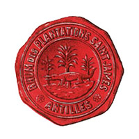 cachet de cire avec logo historique SAINT JAMES & logo Société SAINT JAMES